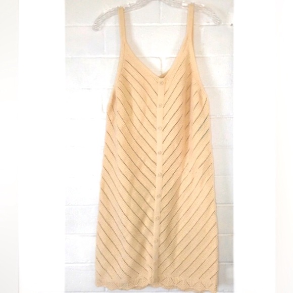 Mynah Dresses & Skirts - Tan Knit Sleeveless Dress, brand new with tags brand Mynah, dress summer 🌼🌻🌞